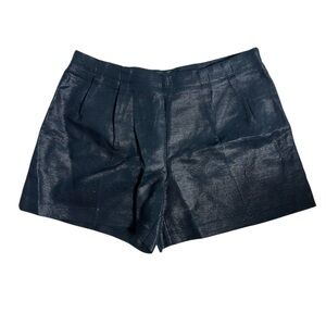 Banana Republic High Linen Blend Waist Shorts - Black size 6